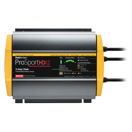 Promariner ProSportHD 12 Global Gen 4 - 12 Amp - 2 Bank Battery Charger 44026